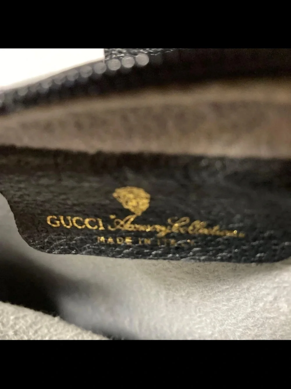 Gucci GG Supreme Canvas Crossbody with Navy and Red Web Stripe
